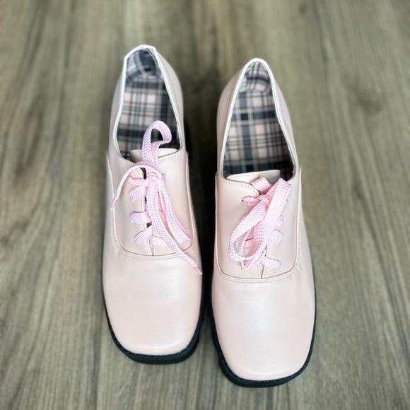 New! Butiti Pink Platform Oxford | 43 - Picture 3 of 5